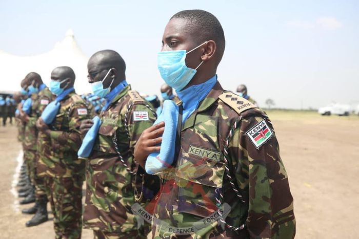 Kenya Defence Forces (KDF) soldiers during a recent deployment
