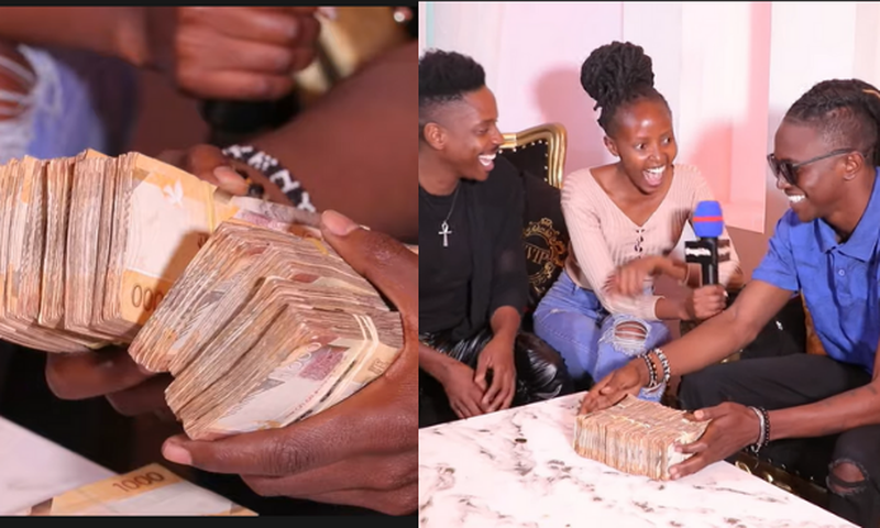 Eric Omondi fulfills his promise of gifting Mr. Seed 1 Million