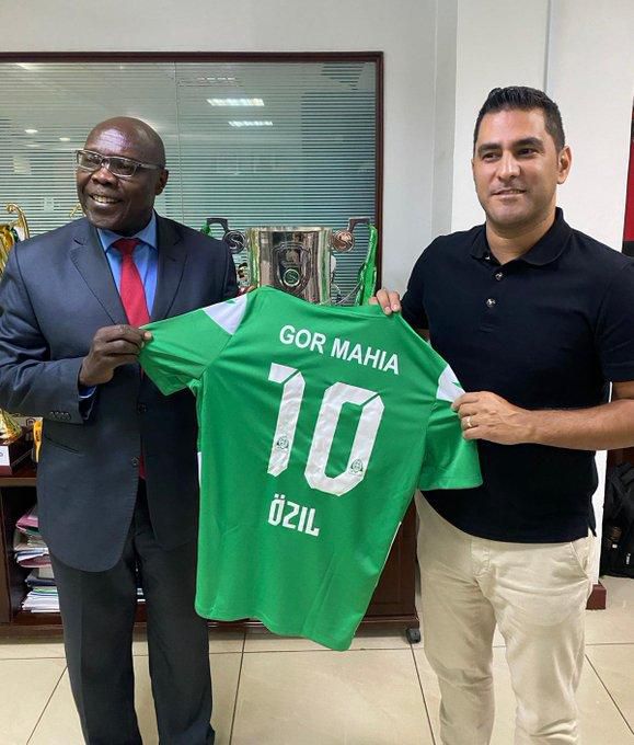 Gor Mahia chairman Ambrose Rachier hosted sports lawyer Dr. Erkut Söğüt, Mesut Özil's agent, who is in the country for a series of sports seminars.