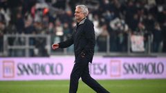Humiliated: Roma coach Jose Mourinho