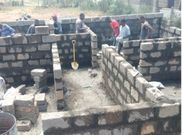 Omosh show off progress of the three-bedroom Houses he is being built