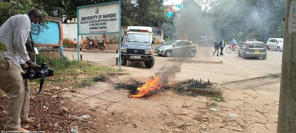 Police disperse student protests at University of Nairobi