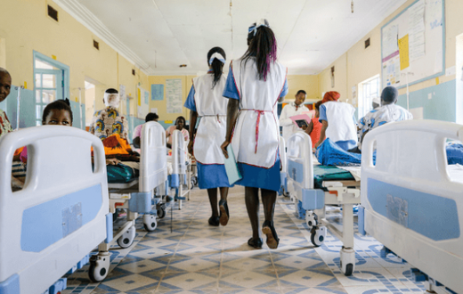 A hospital ward in Kenya
