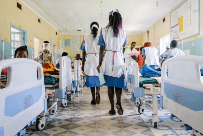 A hospital ward in Kenya