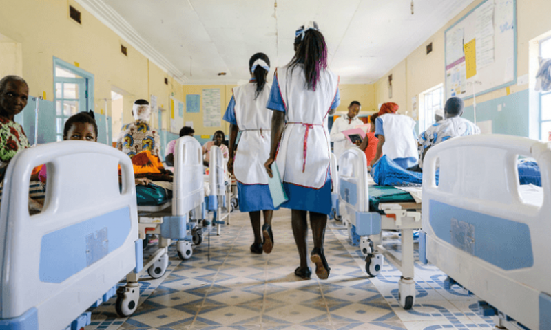 A hospital ward in Kenya
