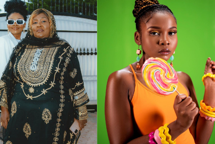 Zuchu and her Mother Bi Khadija Omar Kopa.