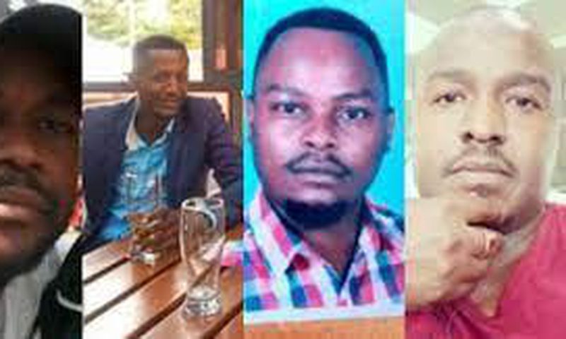 Elijah Obuong, Benjamin Amache Imbai, Brian Oduor, Jack Ochieng who disappeared from Kitengela on April 19, 2021