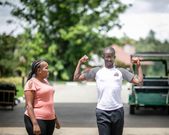 Njugush and his wife Celestine Ndinda