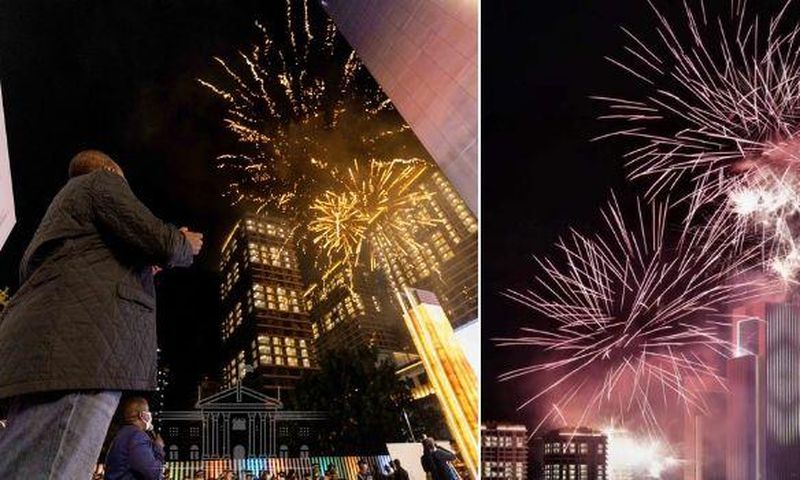 President Kenyatta, who drove himself in his Range Rover, marvelled at the amazing fireworks show.