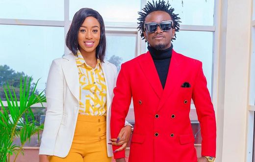 Bahati and his wife Diana Marua