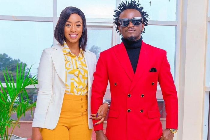 Bahati and his wife Diana Marua