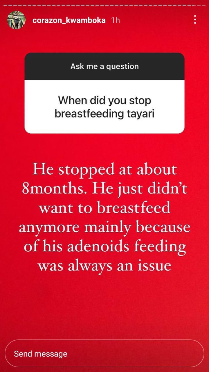 Corazon Kwamboka reveals second Pregnancy was not planned