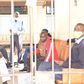 Senator Samson Cherargei in police custody with MPs Nelson Koech (Belgut), Didmus Barasa (Kimilili) and Wilson Kogo (Chesumei)