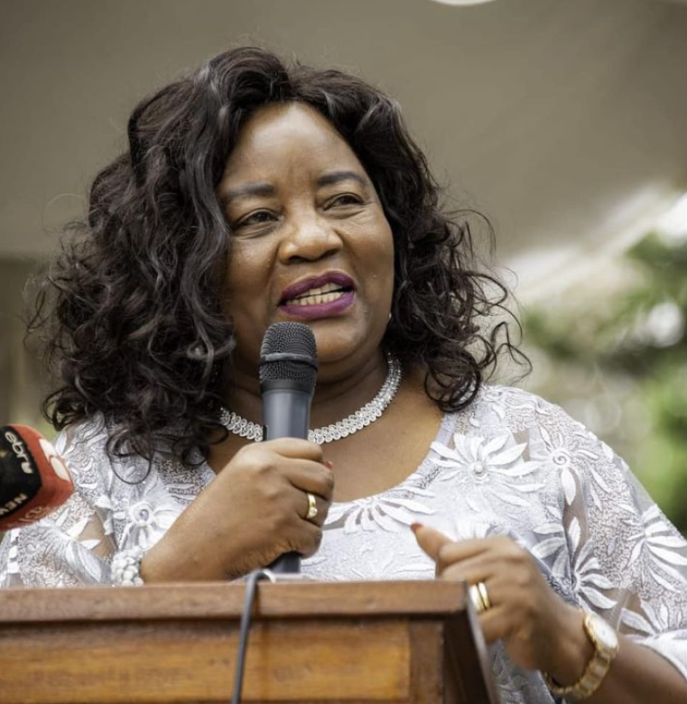 Mama Ida Odinga, wife to former Prime Minister Raila Odinga, speaks during a past function in Westlands, Nairobi