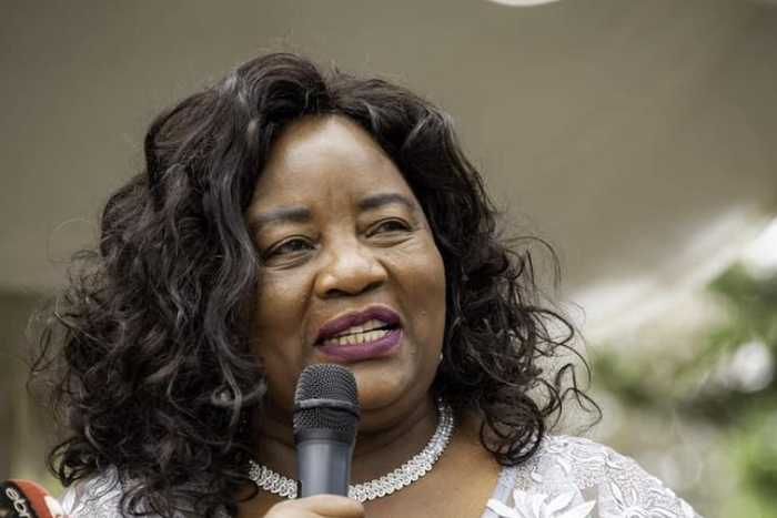Mama Ida Odinga, wife to former Prime Minister Raila Odinga, speaks during a past function in Westlands, Nairobi
