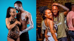 Xtian Ndela and his girlfriend Fatmah Banj