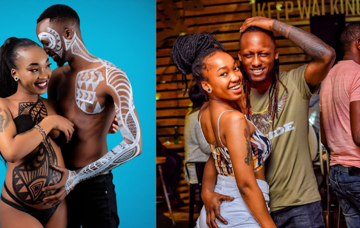 Xtian Ndela and his girlfriend Fatmah Banj