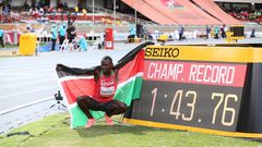 Wanyonyi clocked 1:43.76 with compatriot Noah Kibet finishing third in 1:44:88 to bag bronze.