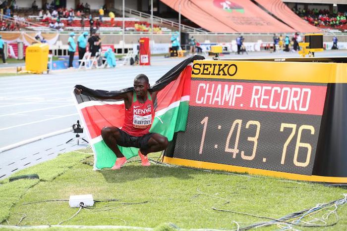 Wanyonyi clocked 1:43.76 with compatriot Noah Kibet finishing third in 1:44:88 to bag bronze.