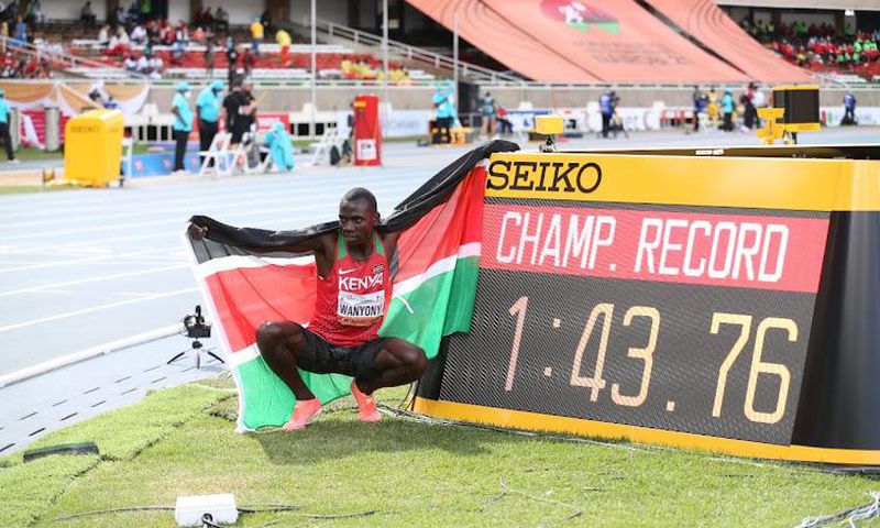 Wanyonyi clocked 1:43.76 with compatriot Noah Kibet finishing third in 1:44:88 to bag bronze.