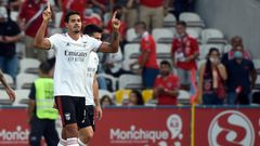 Benfica's Lucas Verissimo was shown the third red card of his career