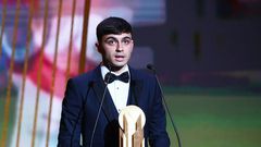 Barcelona and Spain midfielder Pedri won the Kopa Trophy for the best young player in 2021