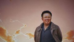 WONSAN, NORTH KOREA - APRIL 26: Kim Jong Il on a Propaganda Fresco, on April 26, 2010 in Wonsan, North Korea. (Photo by Eric LAFFORGUE/Gamma-Rapho via Getty Images)