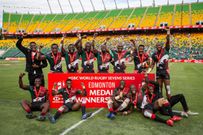 Kenya 7s finish third at the Edmonton 7s after thrashing hosts Canada 33-14 in the Bronze medal match.