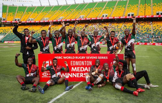Kenya 7s finish third at the Edmonton 7s after thrashing hosts Canada 33-14 in the Bronze medal match.