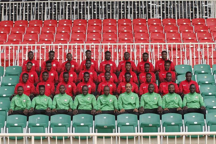 Kenya u23 full squad ahead of the CECAFA U23 championships in Ethiopia set to kick off on Sunday, July 18, 2021. (COURTESY: FKF)