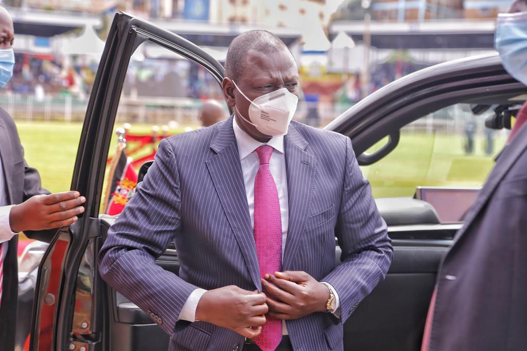 Deputy President William Ruto arriving at a past state function