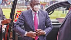 Deputy President William Ruto arriving at a past state function
