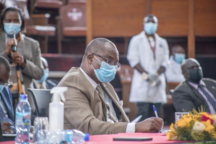 KICD CEO Professor Charles Ong'ondo during a stakeholder engagement meeting