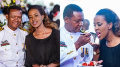 Governor Alfred Mutua and Lillian Nganga