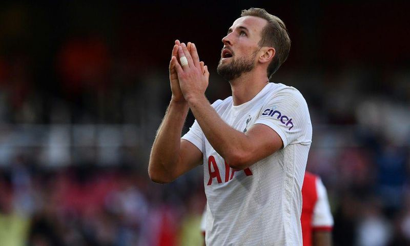 Stuck in a rut: Harry Kane is yet to score in the Premier League this season for Tottenham