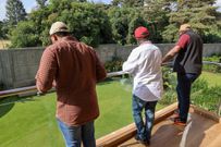President Uhuru Kenyatta, his son and William Kabogo at Iguta Paradise Homes in Runda