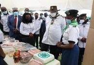 President Uhuru Kenyatta at the ASK Showground in Jamhuri, Nairobi County to preside over the official launch of 4-K Clubs in primary schools