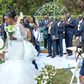 Silas Jakakimba and his bride Florence during their wedding held at the Safari Park Hotel in Nairobi on October 16, 2021