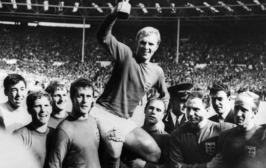England celebrate victory against West Germany in the 1966 World Cup final