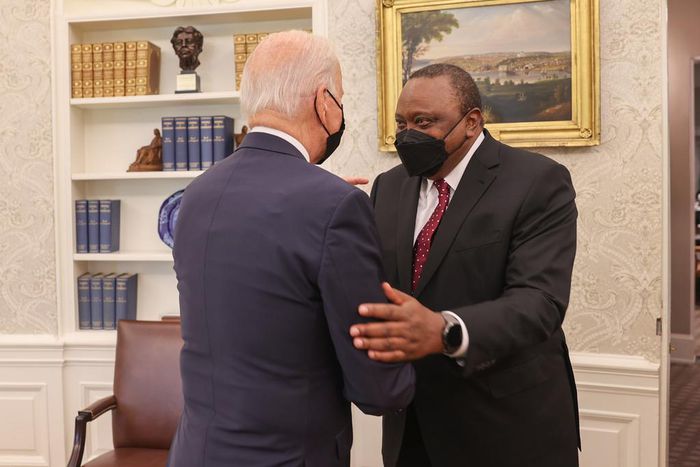 President Uhuru Kenyatta made history by becoming the first African Head of State to be hosted by President Joe Biden at the White House