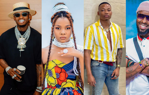 Diamond Platnumz, Zuchu, Otile Brown and Eddy Kenzo