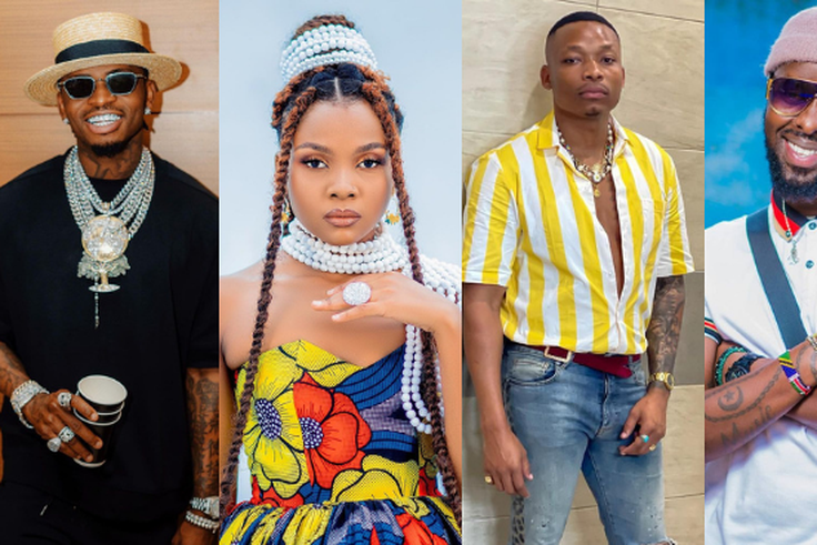 Diamond Platnumz, Zuchu, Otile Brown and Eddy Kenzo