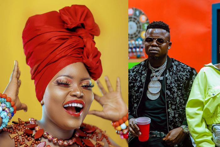 Harmonize signs first female artiste Angela to his record Label Konde Music Worldwide (Photos)