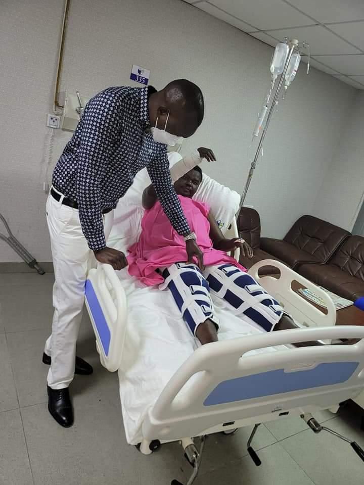 MP Oscar Sudi visits Ainabkoi Member of Parliament William Chepkut is Hospital