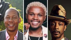 Chipukeezy in the presence of greatness. L-R: Mark Curry, Chipukeezy, Katt Williams