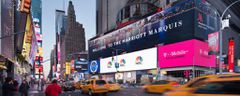 The world most expensive billboard at New York Times Square