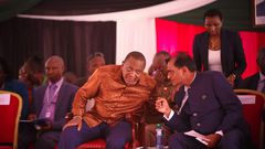 Narendra Raval with President Uhuru Kenyatta