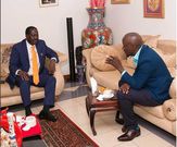 NASA Leader Raila Odinga with Dennis Onsarigo