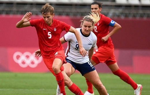 Canada beat the USA to reach the Olympic women's football final