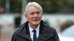 David Henderson, pictured arriving at the Cardiff Crown Court on October 18, 2021, is accused of endangering the safety of the plane carrying Argentine footballer Emiliano Sala